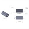 Aluminum Spacer 3/8'' OD x .141'' ID x 11/16'' Long, Plain Aluminum Finish