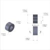 Aluminum Spacer 3/8'' OD x .172'' ID x .196'' Long