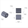 Aluminum Spacer 3/8'' OD x .172'' ID x 13/32'' Long