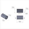 Aluminum Spacer 3/8'' OD x .172'' ID x 5/8'' Long