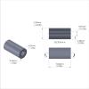 Aluminum Spacer 3/8'' OD x .172'' ID x 3/4'' Long