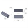 Aluminum Spacer 3/8'' OD x .172'' ID x 1.000'' Long, Black Anodized Finish