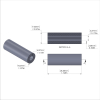 Aluminum Spacer 3/8'' OD x .172'' ID x 1-1/8'' Long