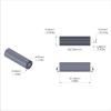 Aluminum Spacer 3/8'' OD x .172'' ID x 1-1/4'' Long - Black Anodized