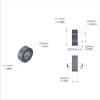 Aluminum Spacer 7/16'' OD x .257'' ID x 5/32'' Long
