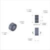 Aluminum Spacer 7/16'' OD x .257'' ID x 13/64'' Long