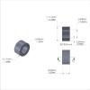 Aluminum Spacer 7/16'' OD x .257'' ID x 15/64'' Long