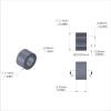 Aluminum Spacer 7/16'' OD x .257'' ID x 17/64'' Long