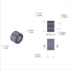 Aluminum Spacer 7/16'' OD x .257'' ID x 9/32'' Long