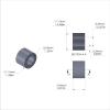 Aluminum Spacer 7/16'' OD x .257'' ID x 5/16'' Long-Black Anodized