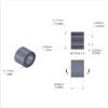 Aluminum Spacer 7/16'' OD x .257'' ID x 21/64'' Long