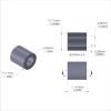 Aluminum Spacer 7/16'' OD x .257'' ID x 15/32'' Long