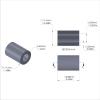 Aluminum Spacer 7/16'' OD x .257'' ID x 5/8'' Long-Black Anodized