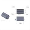 Aluminum Spacer 7/16'' OD x .257'' ID x 11/16'' Long