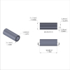 Aluminum Spacer 7/16'' OD x .257'' ID x 1-1/8'' Long