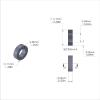 Aluminum Spacer 7/16'' OD x .257'' ID x 1/8'' Long-Black Anodized