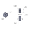 Aluminum Spacer 7/16'' OD x .319'' ID x 15/64'' Long