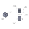 Aluminum Spacer 7/16'' OD x .319'' ID x 9/32'' Long