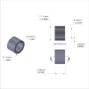 Aluminum Spacer 7/16'' OD x .319'' ID x 5/16'' Long