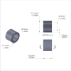 Aluminum Spacer 7/16'' OD x .319'' ID x 21/64'' Long