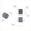 Aluminum Spacer 7/16'' OD x .319'' ID x 23/64'' Long, Plain Aluminum Finish