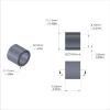 Aluminum Spacer 7/16'' OD x .319'' ID x 3/8'' Long-Black Anodized