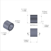 Aluminum Spacer 7/16'' OD x .319'' ID x 3/8'' Long