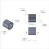 Aluminum Spacer 7/16'' OD x .319'' ID x 13/32'' Long