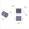Aluminum Spacer 7/16'' OD x .319'' ID x 1/2'' Long