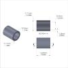 Aluminum Spacer 7/16'' OD x .319'' ID x 9/16'' Long, Plain Aluminum Finish