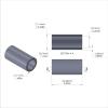 Aluminum Spacer 7/16'' OD x .319'' ID x 7/8'' Long