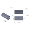 Aluminum Spacer 7/16'' OD x .319'' ID x 15/16'' Long