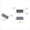 Aluminum Spacer 7/16'' OD x .319'' ID x 1.000'' Long-Black Anodized