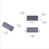 Aluminum Spacer 7/16'' OD x .319'' ID x 1.000'' Long