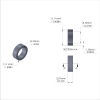 Aluminum Spacer 7/16'' OD x .319'' ID x 9/64'' Long