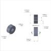 Aluminum Spacer 1/2'' OD x .192'' ID x 7/32'' Long