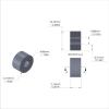 Aluminum Spacer 1/2'' OD x .192'' ID x 9/32'' Long