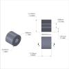 Aluminum Spacer 1/2'' OD x .192'' ID x 13/32'' Long