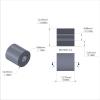 Aluminum Spacer 1/2'' OD x .192'' ID x 1/2'' Long - Black Anodized