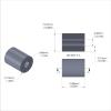 Aluminum Spacer 1/2'' OD x .192'' ID x 5/8'' Long - Black Anodized