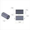 Aluminum Spacer 1/2'' OD x .192'' ID x 7/8'' Long - Black Anodized