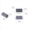 Aluminum Spacer 1/2'' OD x .192'' ID x 15/16'' Long