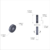 Aluminum Spacer 1/2'' OD x .192'' ID x 1/8'' Long