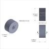 Aluminum Standoff 1/2'' OD x 10-24 Thread x 1/4'' Long