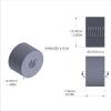 Aluminum Standoff 1/2'' OD x 10-24 Thread x 5/16'' Long
