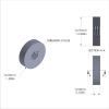 Aluminum Standoff 1/2'' OD x 10-24 Thread x 1/8'' Long