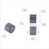 Aluminum Spacer 1/2'' OD x 10.2mm ID x 3/8'' Long