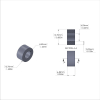 Aluminum Spacer 1/2'' OD x .257'' ID x .255'' Long