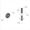 Aluminum Spacer 1/2'' OD x .257'' ID x 5/32'' Long
