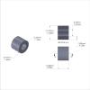Aluminum Spacer 1/2'' OD x .257'' ID x 10mm Long, Plain Aluminum Finish
